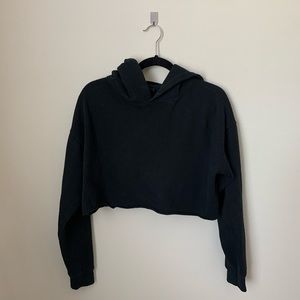 Cropped Black Hoodie from Urban Outfitters